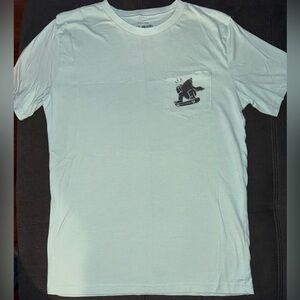 Lucky Brand White Tee with Black Graphic